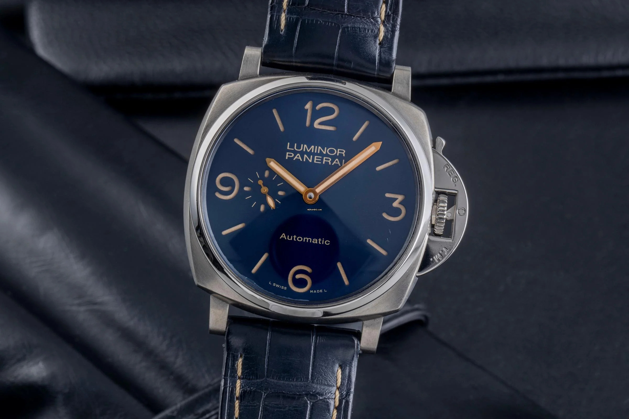 Panerai Luminor Due Titan Automatik Herrenuhr Ref. PAM00729 Box & Papiere 2018