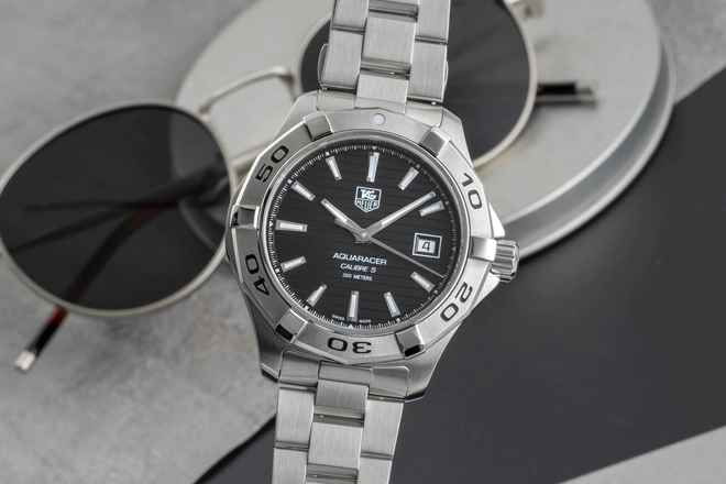  TAG Heuer Aquaracer 300M Automatik Calibre 5 Edelstahl Herrenuhr Ref. WAP2010 