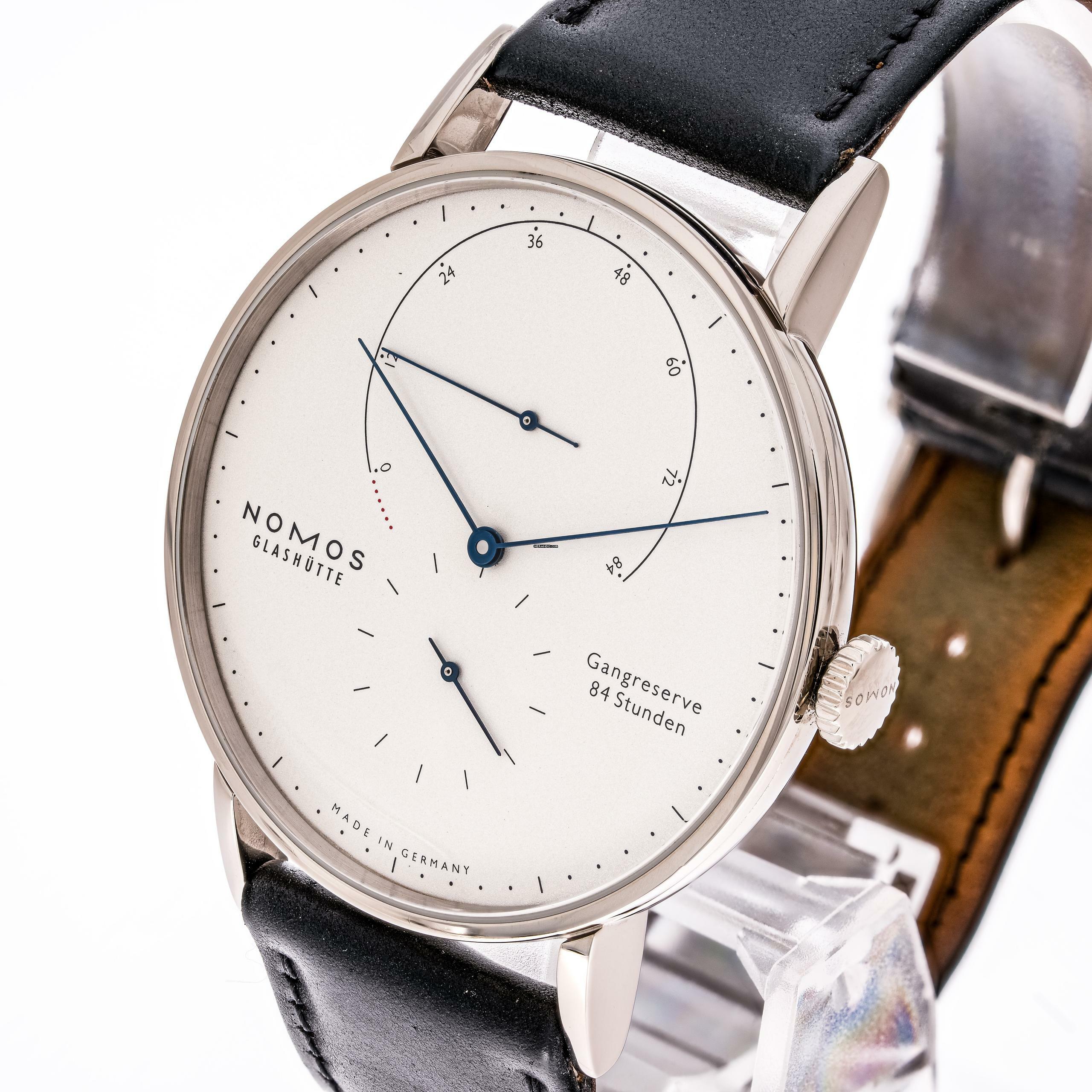 NOMOS Lambda Whitegold 42 – 933 – like NEW – 2019 Full Set