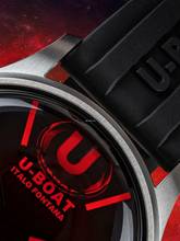 Thumbnail von U-Boat 9305 Darkmoon SS Red Glass Herrenuhr 40mm 5ATM