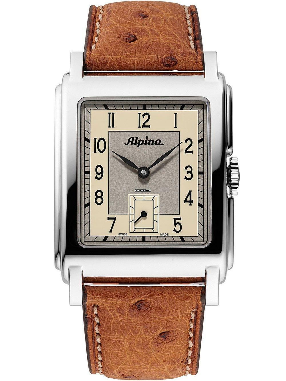 Alpina AL-530SAC3C6 Heritage Carree Automatik Herrenuhr 33mm 3ATM