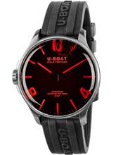 Thumbnail von U-Boat 8465/B Darkmoon Red SS Herrenuhr 44mm 5ATM