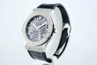 Thumbnail von Hublot Classic Fusion Ultra-Thin Skeleton 45MM Titanium Like New 515.NX.0170.LR