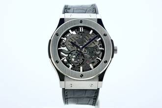 Thumbnail von Hublot Classic Fusion Ultra-Thin Skeleton 45MM Titanium Like New 515.NX.0170.LR
