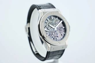 Thumbnail von Hublot Classic Fusion Ultra-Thin Skeleton 45MM Titanium Like New 515.NX.0170.LR