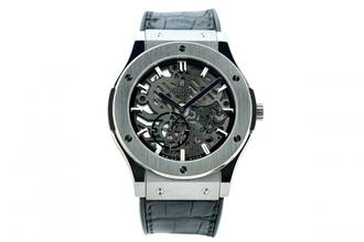Thumbnail von Hublot Classic Fusion Ultra-Thin Skeleton 45MM Titanium Like New 515.NX.0170.LR