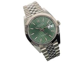 Thumbnail von Rolex Datejust 41 LC100 - UNGETRAGEN - grünes Fluted-Motif Dial-Jubilee