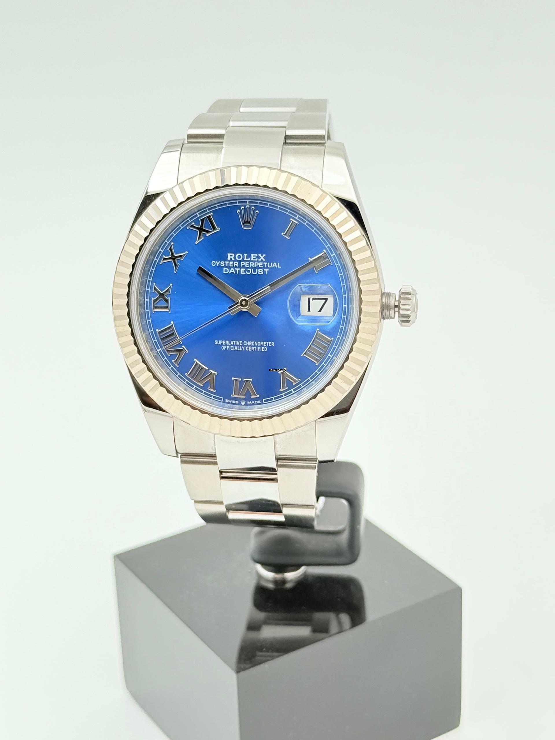 Rolex Datejust 41 Blue dial top condition Full Set 2021 Austria