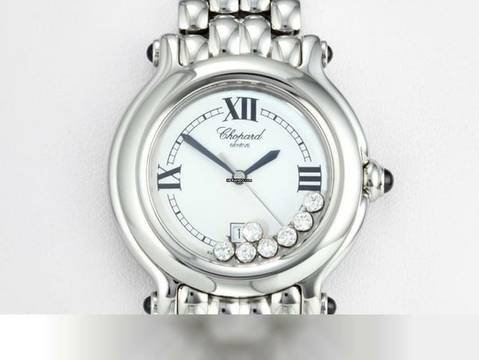  Chopard Happy Sport Diamonds 36mm 278236 Edelstahl Diamanten Gold 