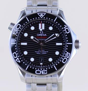  Omega Seamaster Diver 300 M Co-Axial Master Chronometer 42mm Top black Keramik Diver B+P 