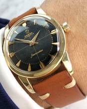 Thumbnail von Omega Seamaster Unrestored Black Honey Comb Dial Seamaster Vintage Automatic Automatik 2846 2846