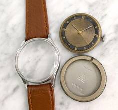 Thumbnail von Omega Classic Super Rare Vintage Grey Black Two Tone Bulls Eye Dial 30mm