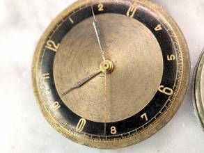 Thumbnail von Omega Classic Super Rare Vintage Grey Black Two Tone Bulls Eye Dial 30mm