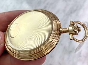 Thumbnail von IWC Pocket Watch Vollgold Solid Gold Taschenuhr Pocket Watch Doppelmantel