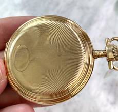 Thumbnail von IWC Pocket Watch Vollgold Solid Gold Taschenuhr Pocket Watch Doppelmantel