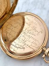 Thumbnail von IWC Pocket Watch Doppelmantel Vollgold Solid Gold Pocket Watch Taschenuhr