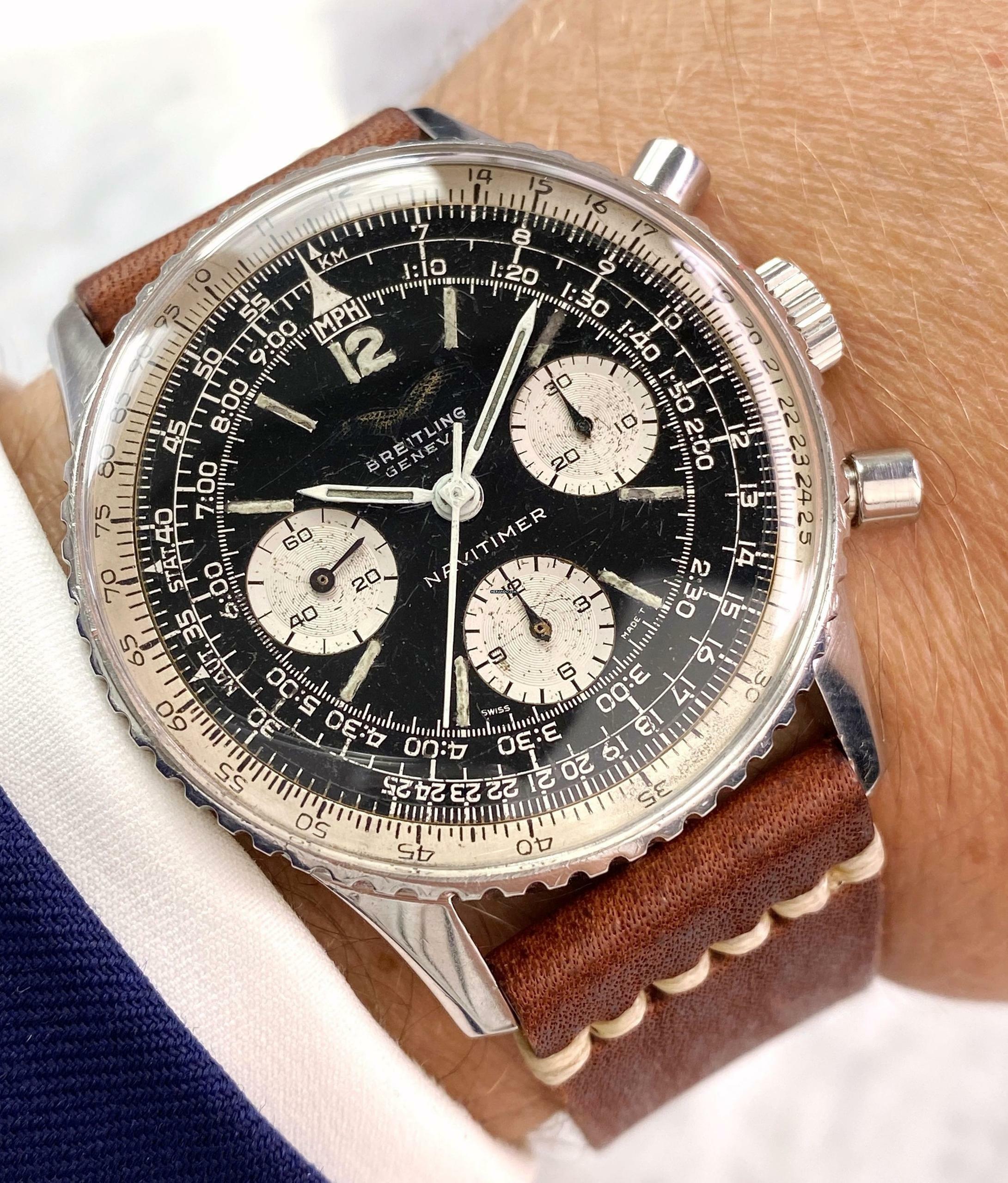 Breitling Navitimer Vintage Navitimer Iraqi Air Force SERVICED Iraqu Military 806 806