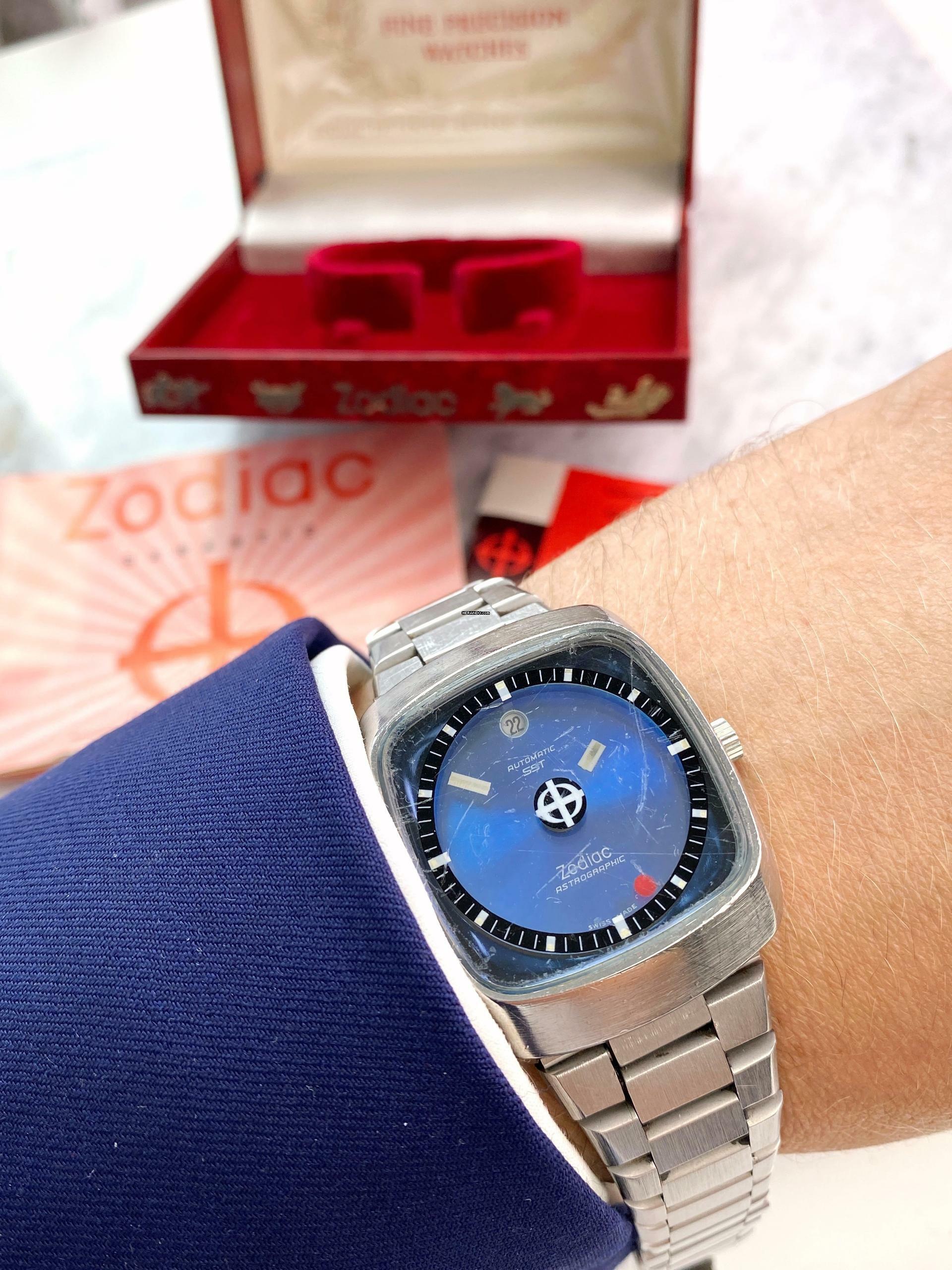 Zodiac Astrographic SST Mystery Dial Full Set Box Papers