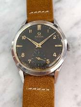 Thumbnail von Omega Classic Beautiful Vintage 35mm Unrestored Black Chocolate GILT Dial 2605 2605