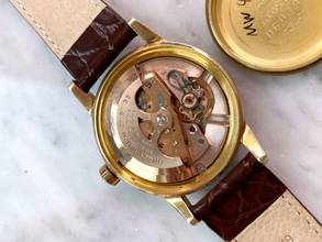 Thumbnail von Omega Seamaster Custom Green Dial Serviced Seamaster Vintage Automatic Automatik Solid Gold