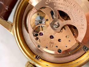 Thumbnail von Omega Seamaster Custom Green Dial Serviced Seamaster Vintage Automatic Automatik Solid Gold