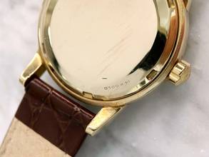 Thumbnail von Omega Seamaster Custom Green Dial Serviced Seamaster Vintage Automatic Automatik Solid Gold