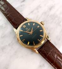 Thumbnail von Omega Seamaster Custom Green Dial Serviced Seamaster Vintage Automatic Automatik Solid Gold