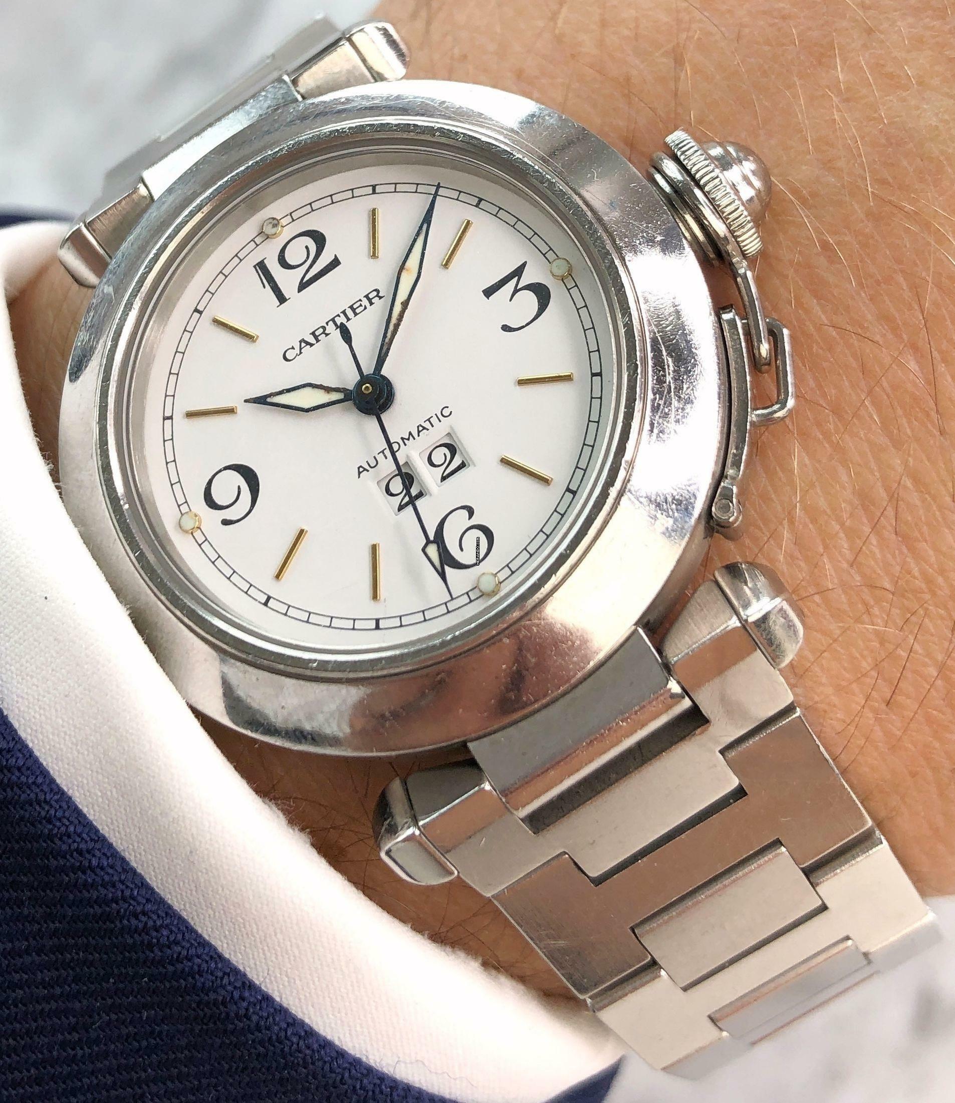 Cartier Pasha C Ladies Damen / FULL SET / BOX PAPERS / Serviced at 2475 2475