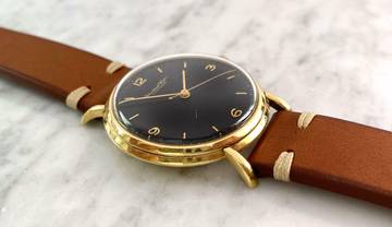 Thumbnail von IWC Solid Gold Vollgold Black Restored Dial 36mm