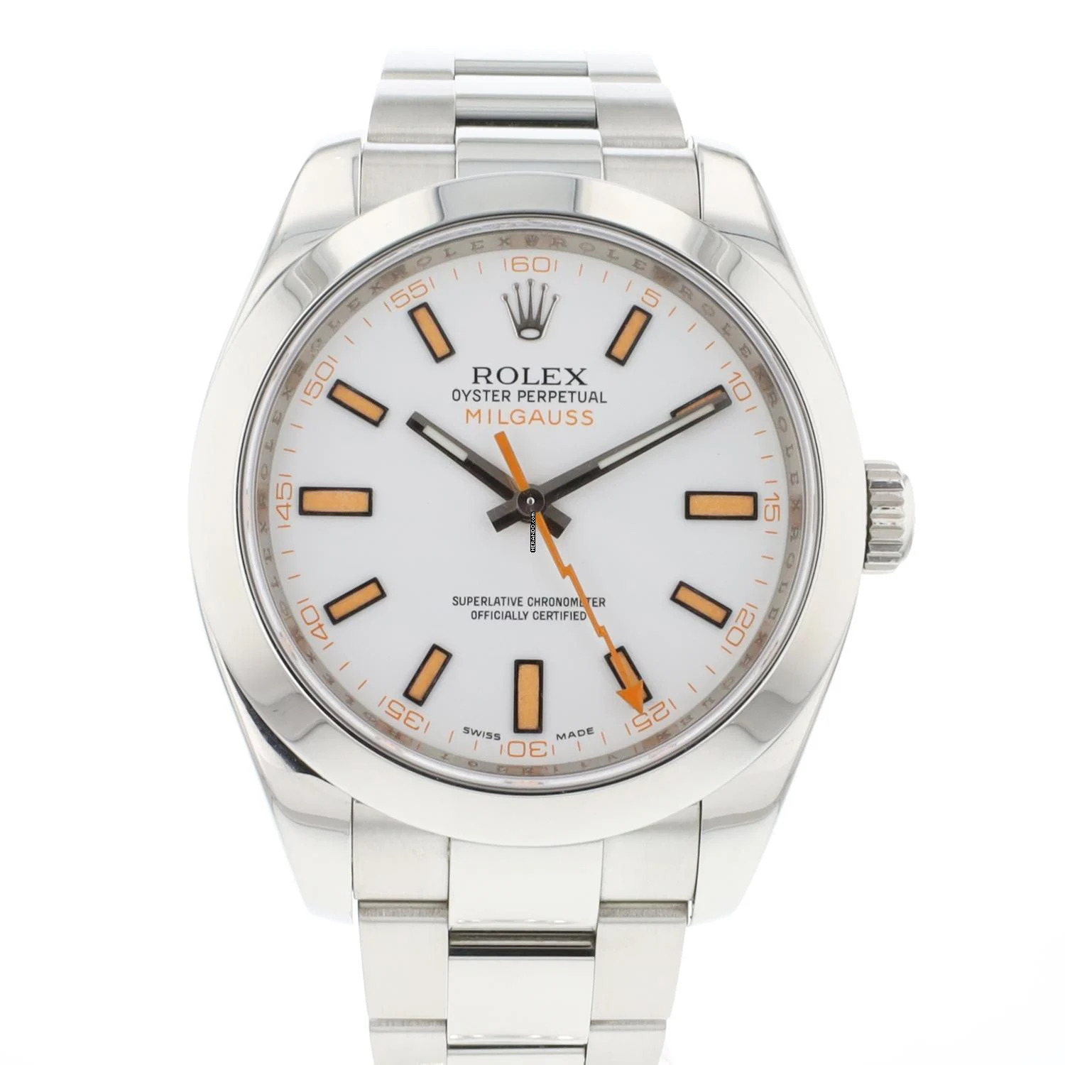Rolex Milgauss White Dial 116400GV