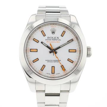  Rolex Milgauss White Dial 116400GV 