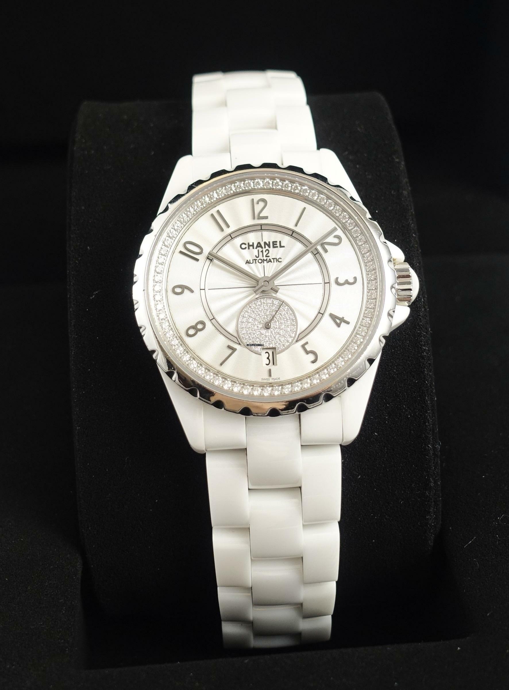 Chanel J12 Brillanten Keramik Automatik Unworn Watch with Box