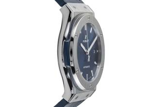 Thumbnail von Hublot Classic Fusion Blue 45 Blue Titan Automatik Ref. 511.NX.7170.LR