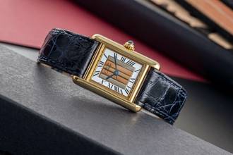 Thumbnail von Cartier Tank Vermeil must Tank SM Vermeil Trinity Dial 925 Silber Damenuhr Ref. 5057001