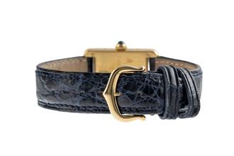 Thumbnail von Cartier Tank Vermeil must Tank SM Vermeil Trinity Dial 925 Silber Damenuhr Ref. 5057001