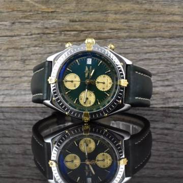  Breitling Chronomat British Racing Green - SERVICE 10/2025 - Automatik Vintage 