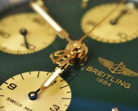 Thumbnail von Breitling Chronomat British Racing Green - SERVICE 10/2025 - Automatik Vintage