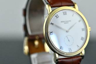 Thumbnail von Patek Philippe Calatrava 3919 | Full Set 1996 from German first owner | Yellow gold