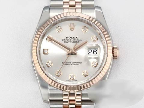 Rolex Datejust 36 36mm 116231 2014 Stahl Rosegold 750 Diamanten Automatik Stainless Steel 18kt Rose Gold Jubilé-band Chronometer Oyster 