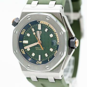  Audemars Piguet Royal Oak Offshore Diver Green Full Set 2024 LC100 