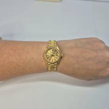 Thumbnail von Rolex Lady-Datejust Presidente Bark Finish Full Gold 26mm Automático Completo