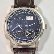 Thumbnail von A. Lange & Söhne Lange 1 Dual Time Ouro Branco 41mm Corda Completo