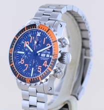 Thumbnail von Fortis B-42 Day Date Chronograph Marinemaster Automatic 7750 black orange Dial B+P
