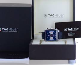 Thumbnail von TAG Heuer Monaco Calibre 12 Chronograph Steve McQueen Automatic Saphir blue Calibre 12 Top B+P