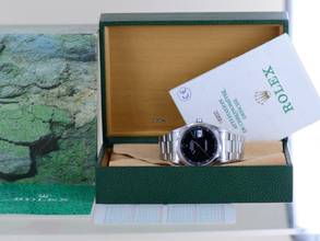 Thumbnail von Rolex Datejust 36 16200 Saphirglas black dial Oysterband Stahl polished bezel B+P