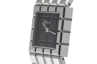 Thumbnail von Chopard Ice Cube Black Dial Edelstahl Quarz Damenuhr Ref. 11/8898