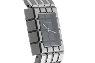 Thumbnail von Chopard Ice Cube Black Dial Edelstahl Quarz Damenuhr Ref. 11/8898