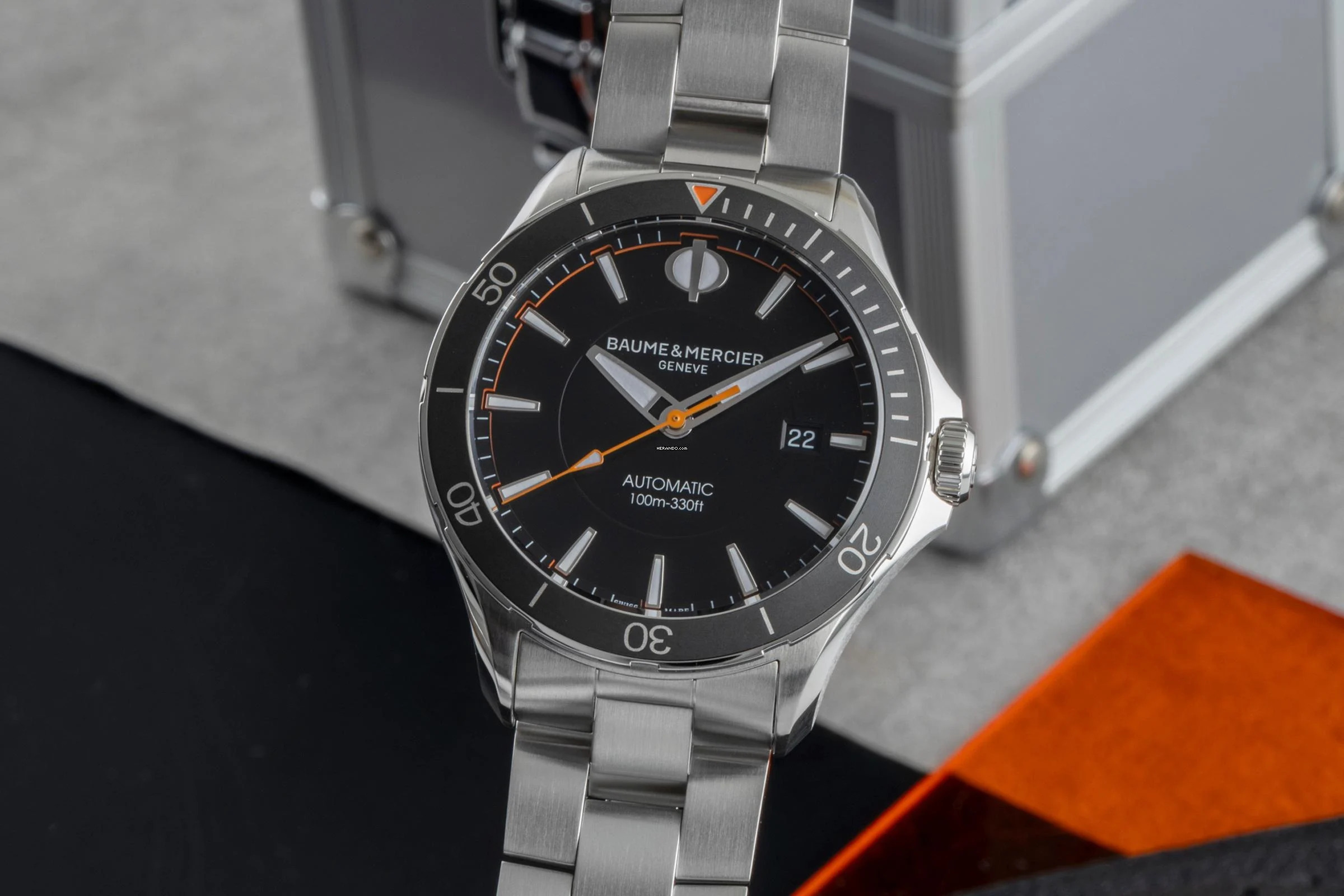 Baume & Mercier Clifton Stahl Automatik Herrenuhr Ref. M0A10340 65827 B&P 2024