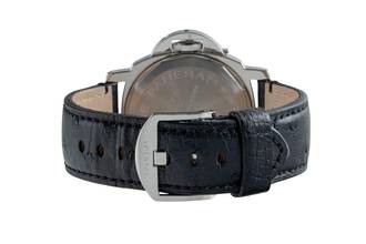 Thumbnail von Panerai Luminor GMT Automatic 44 Stahl Automatik Herrenuhr Ref. PAM00063 B&P 2001