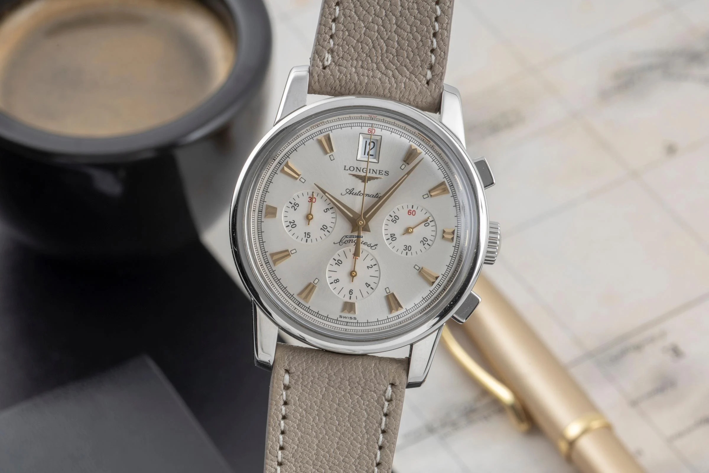 Longines Conquest Heritage Chronograph Automatik Herrenuhr L1.641.4 Klassiker